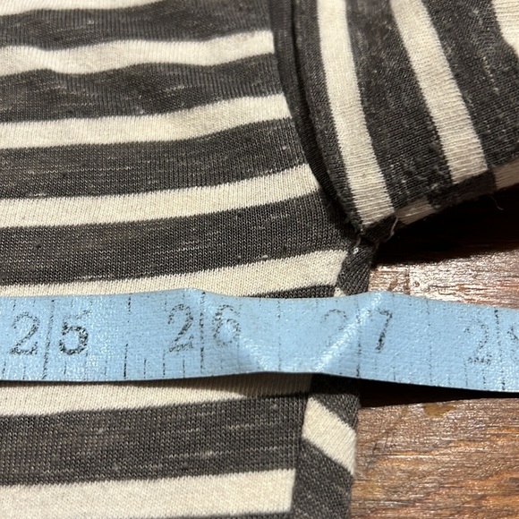 Umgee Striped Lace Up Blouse - Picture 7 of 9